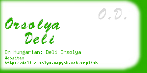 orsolya deli business card